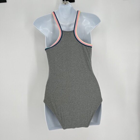 Epic Threads Womens Ribbed Knitted Tank Top With Multicolor Straps  Pewter Heath - Picture 4 of 6